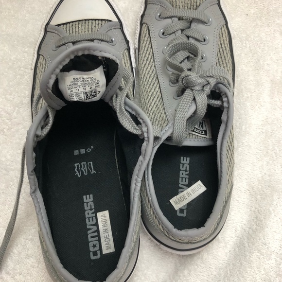 Converse All Star unisex Overlay Smoke Gray Womens 12/ mens 10 - Picture 10 of 10